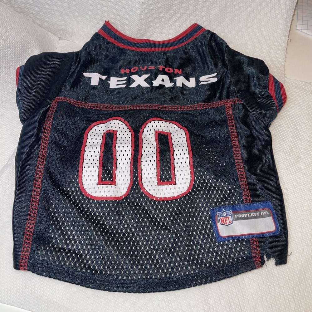Houston Texans Dog Cat Jersey sz S Small Pets‎ First NFL Football 🏈